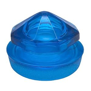 Lid ONLY for vintage L.E. Smith large 11.5” tall peacock blue glass canister jar